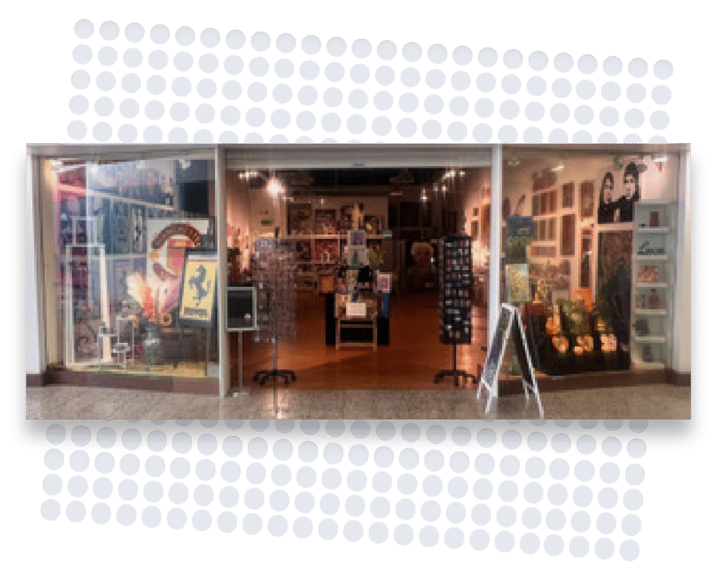 Gallery shop entrance
